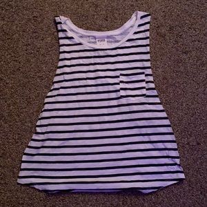 PINK striped tank top